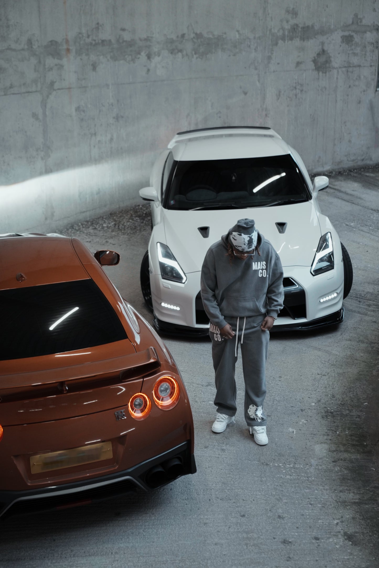 MAIS 'INK' SWEATPANTS- PURE GREY