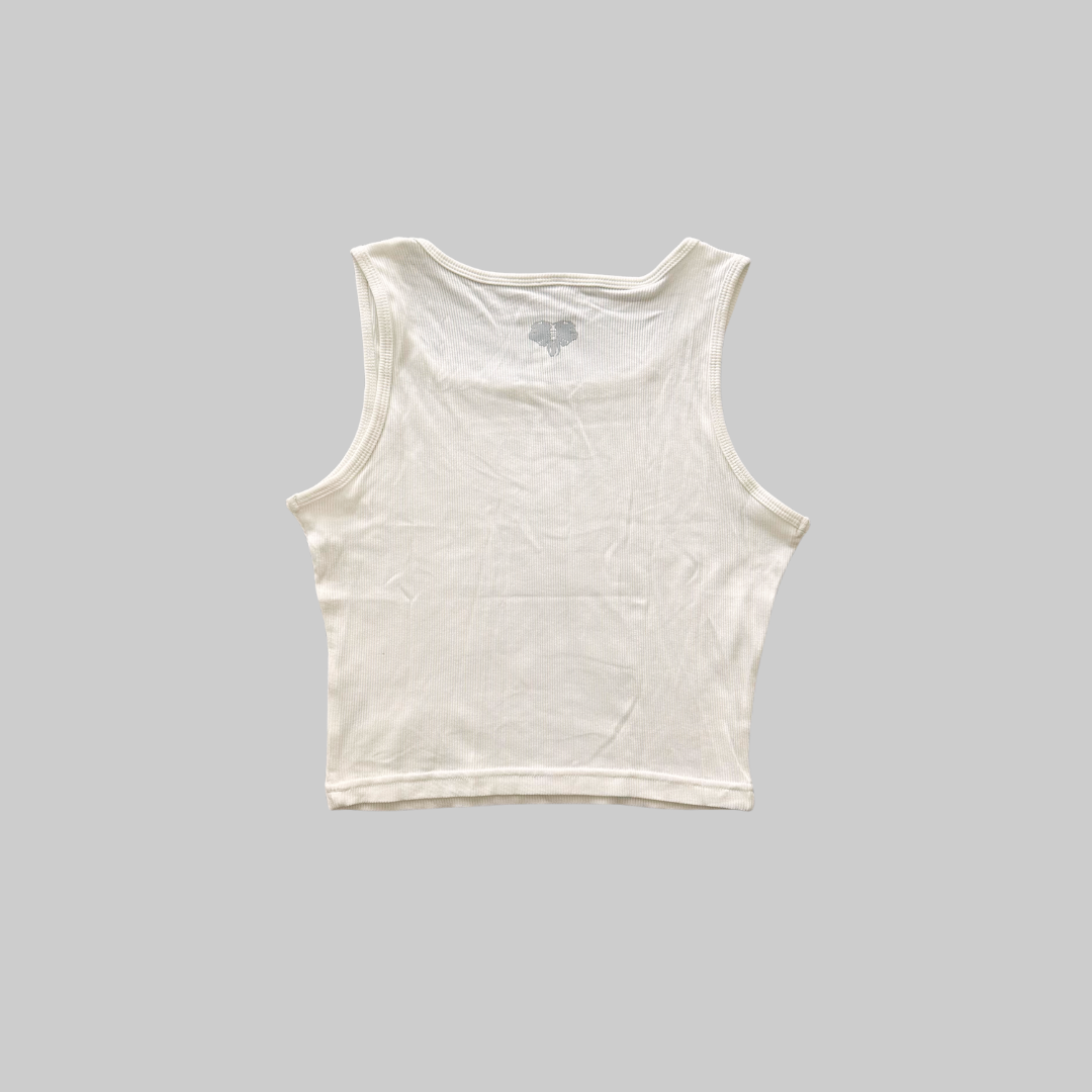 MAIS 'ESSENCH' CROPPED VEST - IVORY