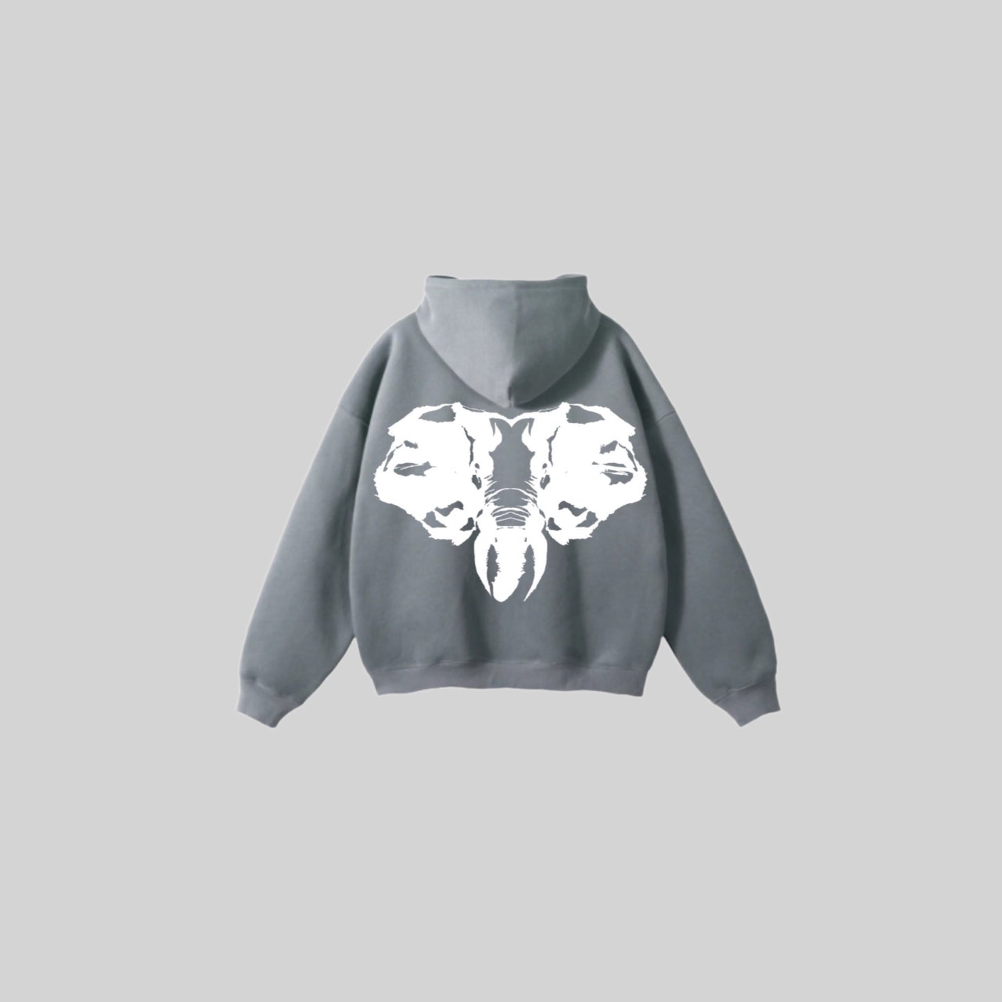 MAIS 'INK' HOODIE - PURE GREY