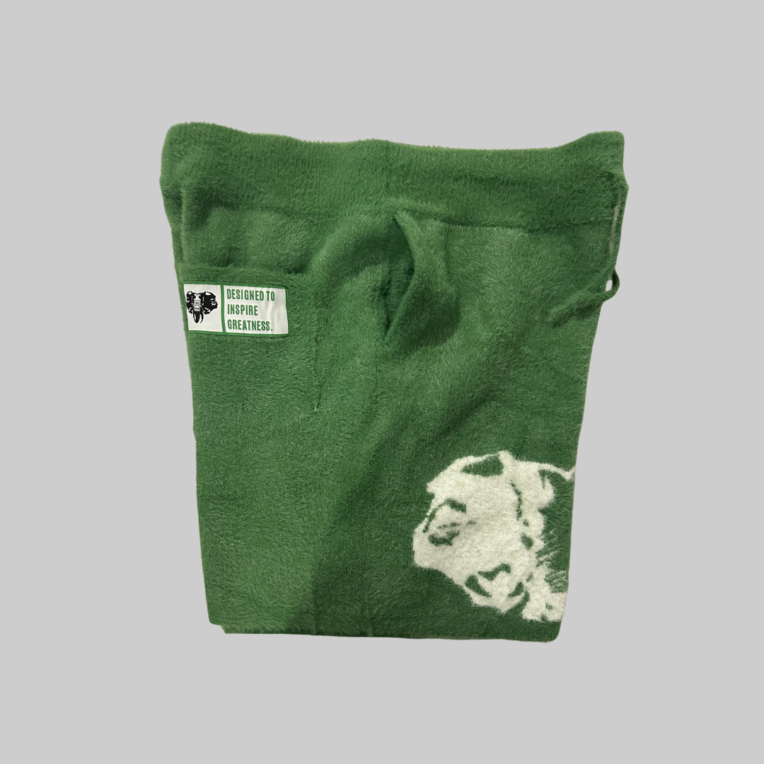 MAIS 'INK' MOHAIR SHORTS - EMERALD