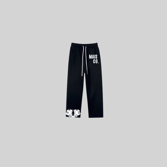 MAIS 'INK' SWEATPANTS- TRUE BLACK